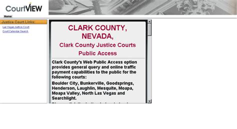 clark county nevada justice court case search